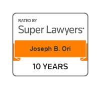 Rated By Super Lawyers | Joseph B. Ori | 10 Years
